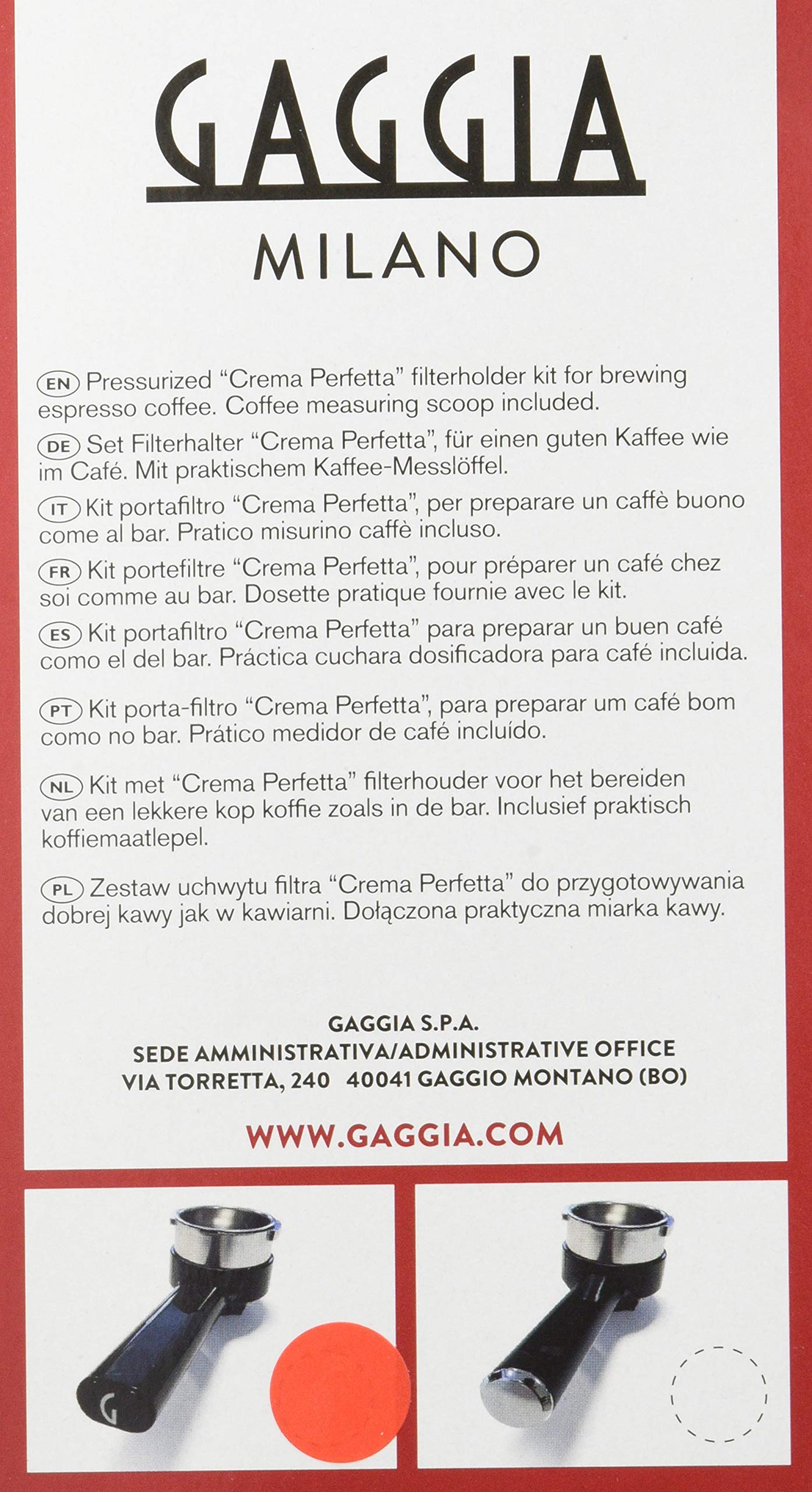 gaggia-crema-perfetta-portafiltro-pressurizzato-nero image 3