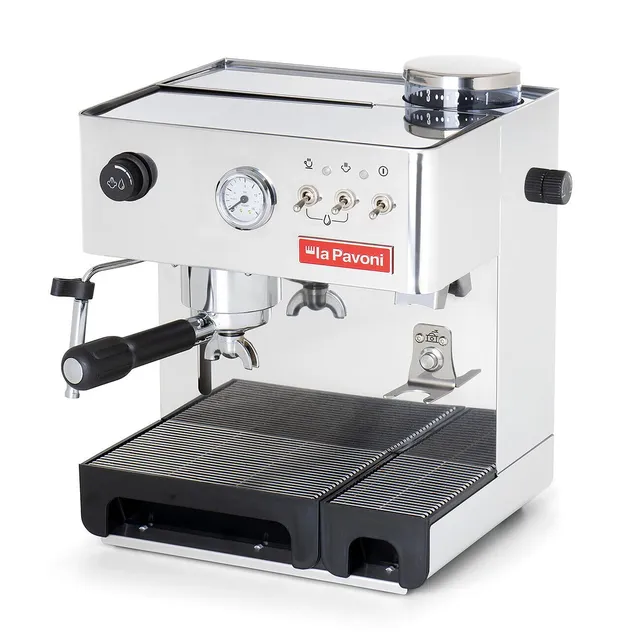 la-pavoni-domus-bar-lpcdmb02eu-espresso-con-macinacaff-inox image 1